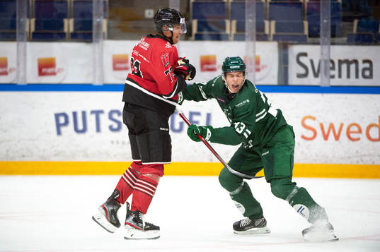 Örebros Oliver Eklind och Färjestads Albert Johansson