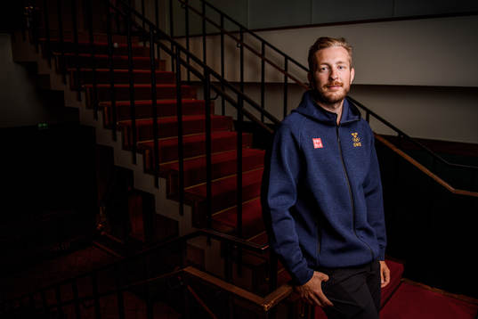 Goalkeeper Linus Ullmark poses for a portrait
