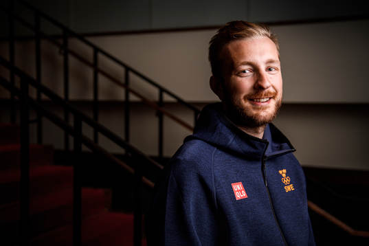 Goalkeeper Linus Ullmark poses for a portrait