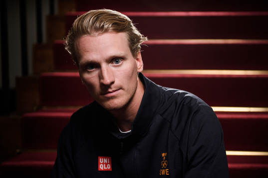 John Klingberg poses for a portrait