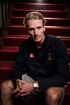 John Klingberg poses for a portrait