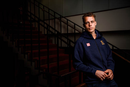 Joel Eriksson Ek poses for a portrait