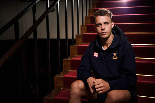 Joel Eriksson Ek poses for a portrait
