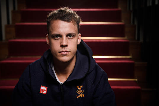 Joel Eriksson Ek poses for a portrait