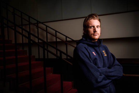 Jonas Brodin poses for a portrait
