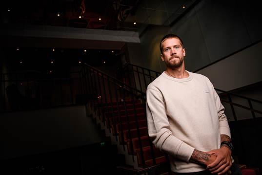 Goaltender Jacob Markström poses for a portrait