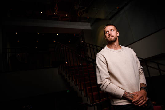 Goaltender Jacob Markström poses for a portrait