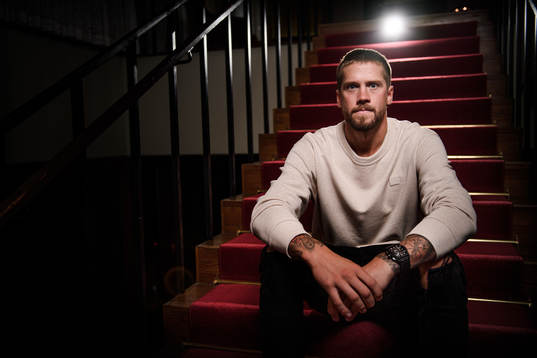 Goaltender Jacob Markström poses for a portrait