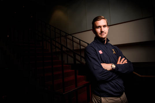 Mikael Backlund poses for a portrait