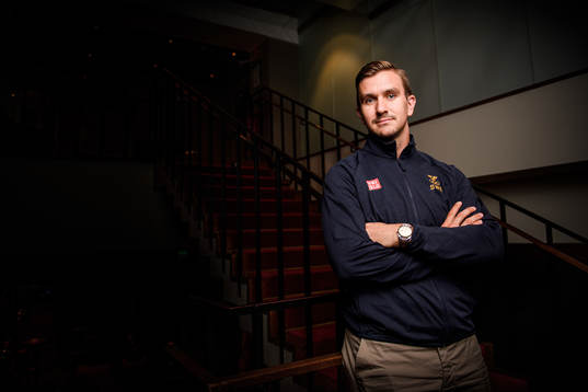 Mikael Backlund poses for a portrait