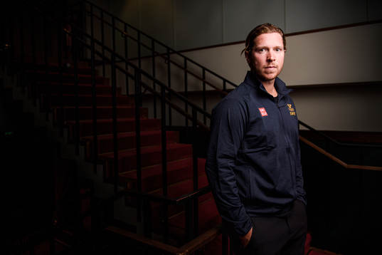 Nicklas Bäckström poses for a portrait