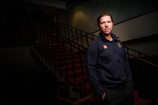 Nicklas Bäckström poses for a portrait