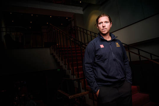 Nicklas Bäckström poses for a portrait