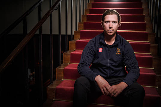 Nicklas Bäckström poses for a portrait