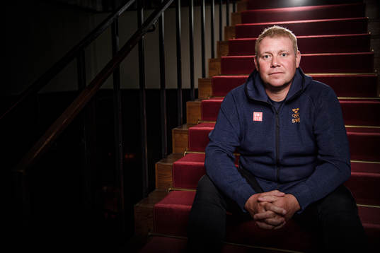 Sports director Olof Östblom poses for a portrait