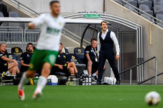Milos Milojevic, head coach of Hammarby