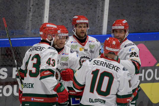 Frölundas Michael Spacek, Ryan Lasch , Jacob Nilsson ,
