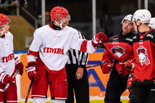 Timrås Christopher Liljewall och Malmö Redhawks Ponthus