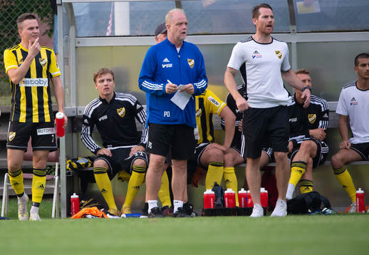 IFK Hässleholms tränarduo Percy Olsson och Johan Persson