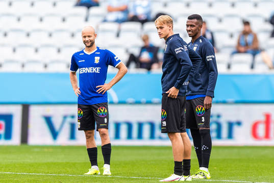 IFK Göteborgs Robin Söder, Oscar Vilhelmsson och Bernardo