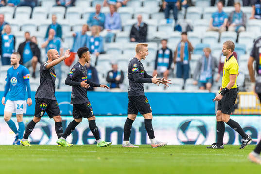 IFK Göteborgs Robin Söder, Alexander Jallow och Oscar