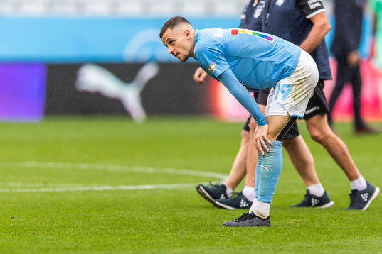 Malmö FFs Veljko Birmancevic deppar