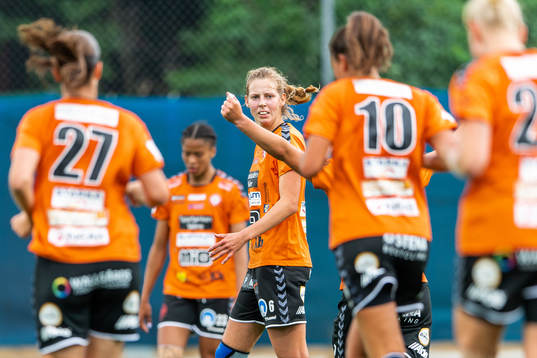 Kristianstads Amanda Edgren jublar