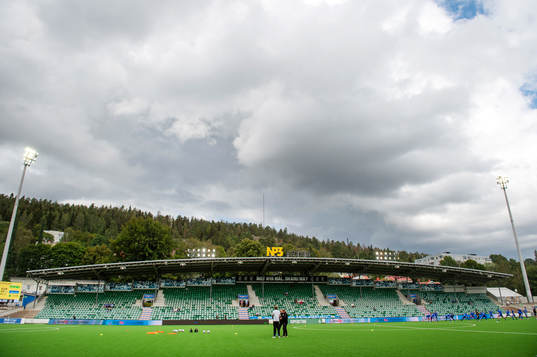 NP3 arena innan fotbollsmatchen i Superettan mellan GIF