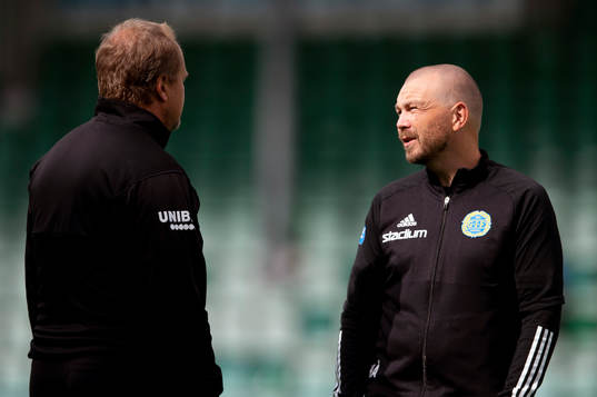 Värnamos tränare Jonas Thern och Sundsvalls tränare