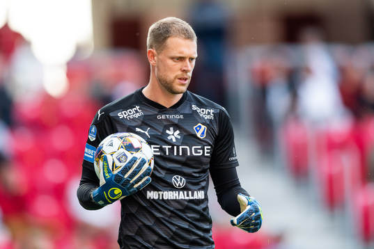 Halmstads målvakt Malkolm Nilsson Säfqvist