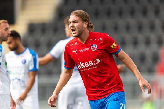 Helsingborgs Charlie Weberg jublar