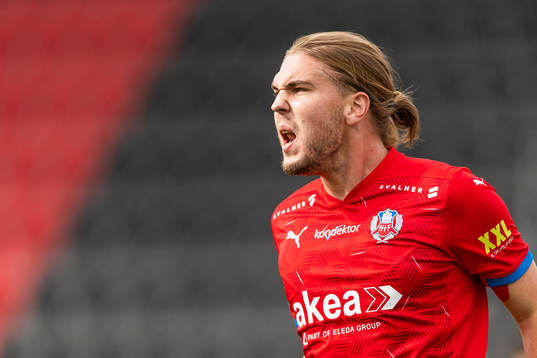 Helsingborgs Charlie Weberg jublar