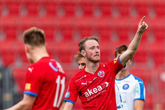 Helsingborgs Rasmus Jönsson jublar
