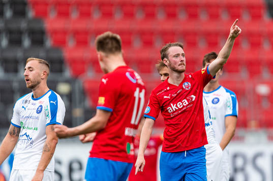 Helsingborgs Rasmus Jönsson jublar