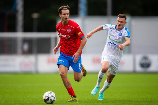 Helsingborgs Wilhelm Loeper och Akropolis Mattias Bouvin