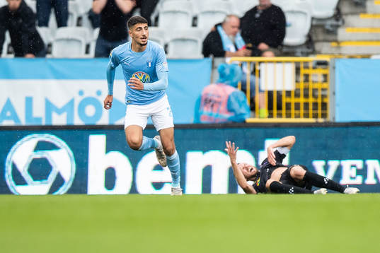 Malmö FFs Peter Gwargis och IFK Göteborgs Marcus Berg