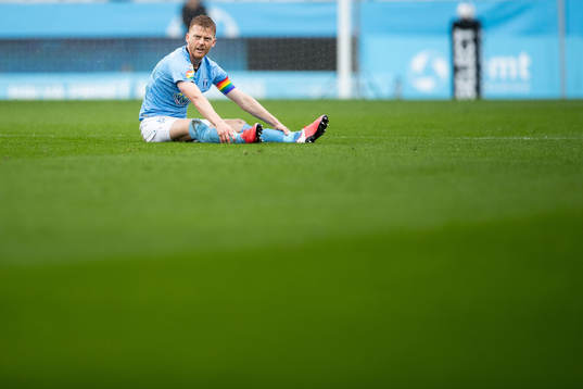 Malmö FFs Anders Christiansen deppar
