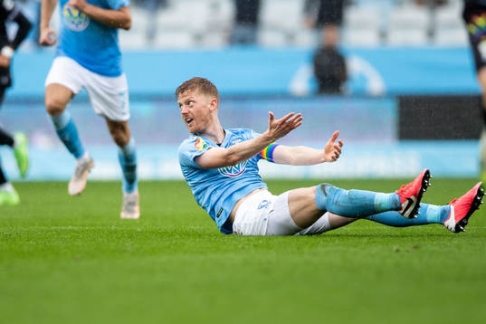 Malmö FFs Anders Christiansen deppar