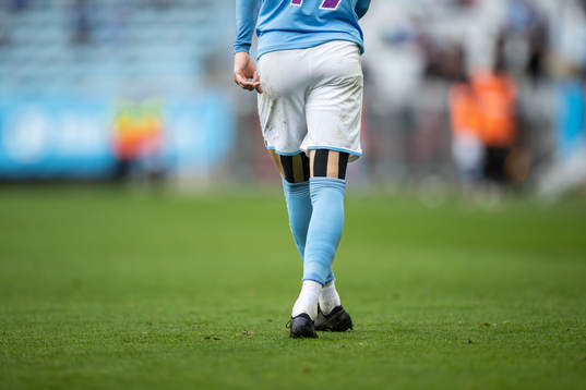 Malmö FFs Veljko Birmancevic med tejpade