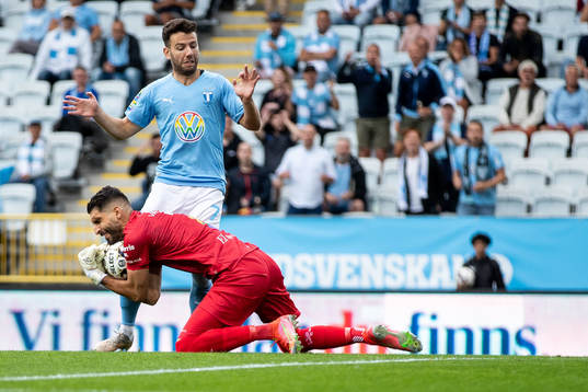 IFK Göteborgs målvakt Giannis Anestis och Malmö FFs