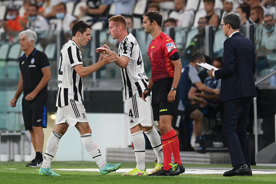 Juventus Federico Chiesa och Dejan Kulusevski