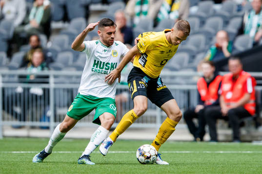 Hammarbys Aljosa Matko och Elfsborgs Leo Väisänen