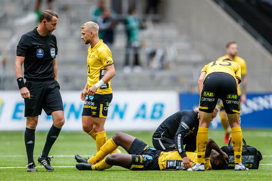 Elfsborgs Maudo Lamine Jarjué ligger skadad