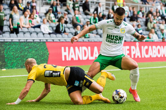 Elfsborgs Simon Strand och Hammarbys Vladimir Rodic
