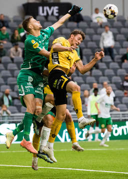 Elfsborgs målvakt Tim Rönning och Christopher McVey