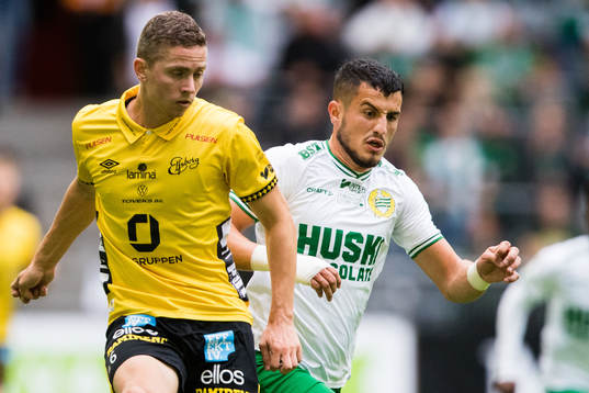 Elfsborgs André Rømer och Hammarbys Astrit Selmani