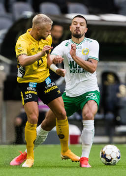 Elfsborgs Simon Strand och Hammarbys Vladimir Rodic