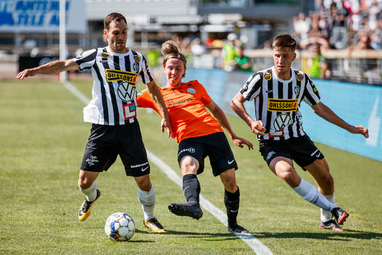 Landskronas Alexander Tkacz och Kevin Jensen mot Västerås