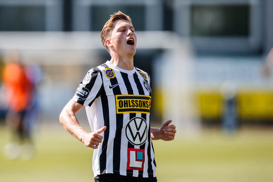Landskronas Kevin Jensen jublar