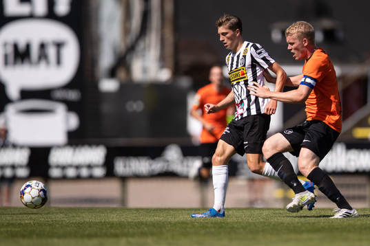 Landskronas Kevin Jensen och Västerås Simon Johansson